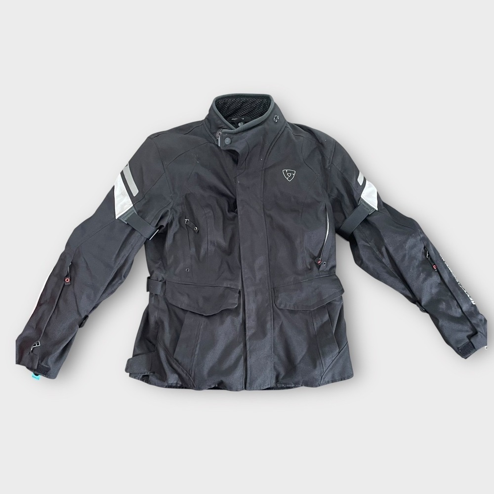 REV'IT! Indigo Ladies Motorcycle Jacket Womens Black Reflective Touring Biker - Picture 3 of 13